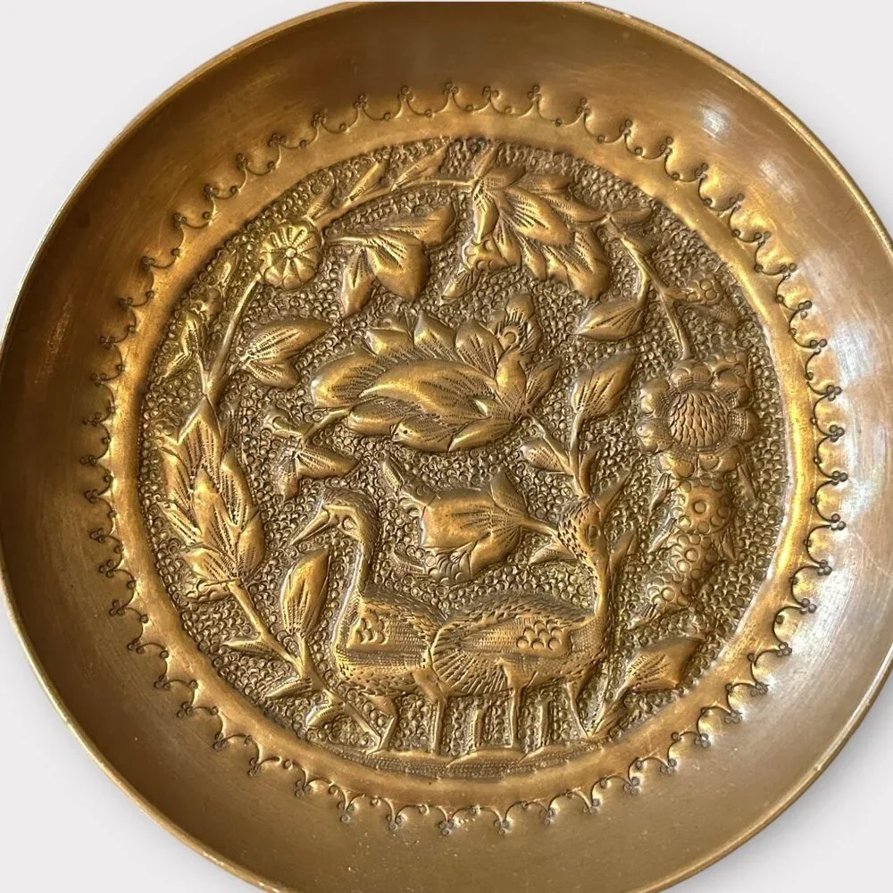 Vintage COPPER MOLDS Wall Hanging x3 Birds Bird Theme - Picture 3 of 6